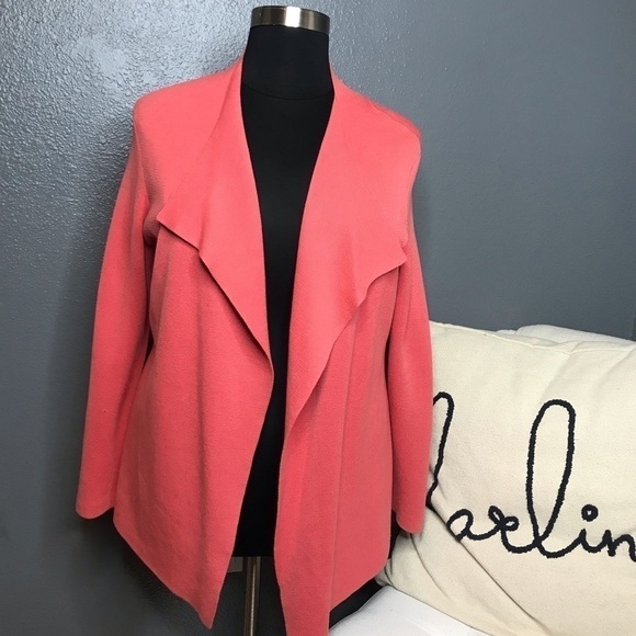 Eileen Fisher Sweaters - Eileen Fisher Silk & Organic Cotton Longline Cardigan in Watermelon size 1X